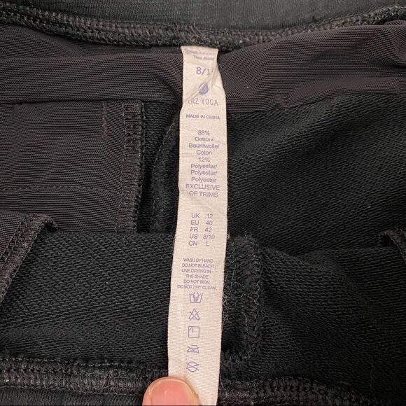 CRZ Yoga Womens Thick Cotton Ankle Zip Jogger Pants 8/10 - Picture 6 of 6